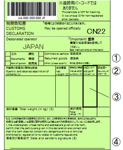 Emsラベル インボイス 税関告知書の入手方法 郵便局ならどこでもではない トリセド